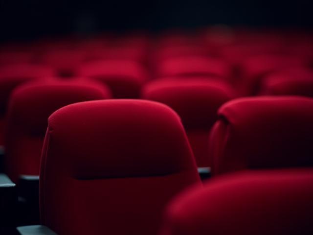 Cinema seats after Al Salam cleaning - clean, vibrant, and sanitized.